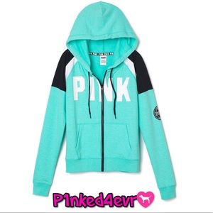 VS PINK Full Zip University Hoodie XS